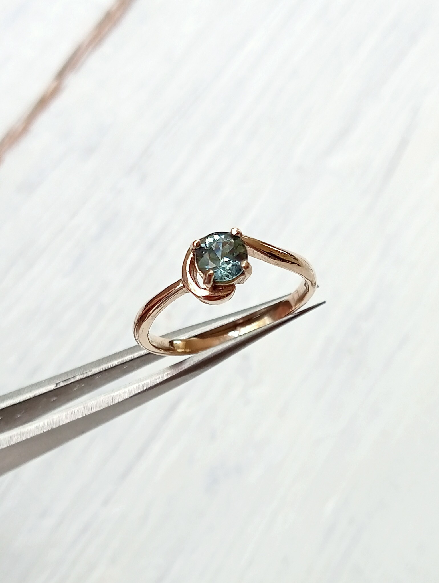parti sapphire ring