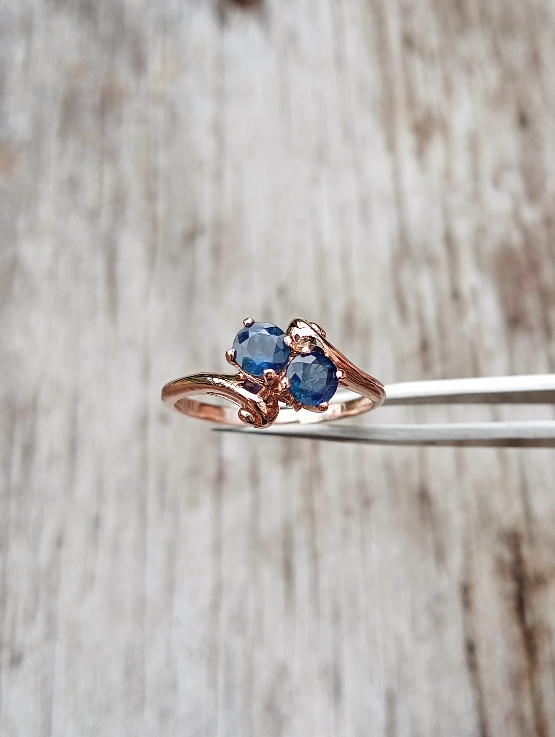 twin sapphire ring