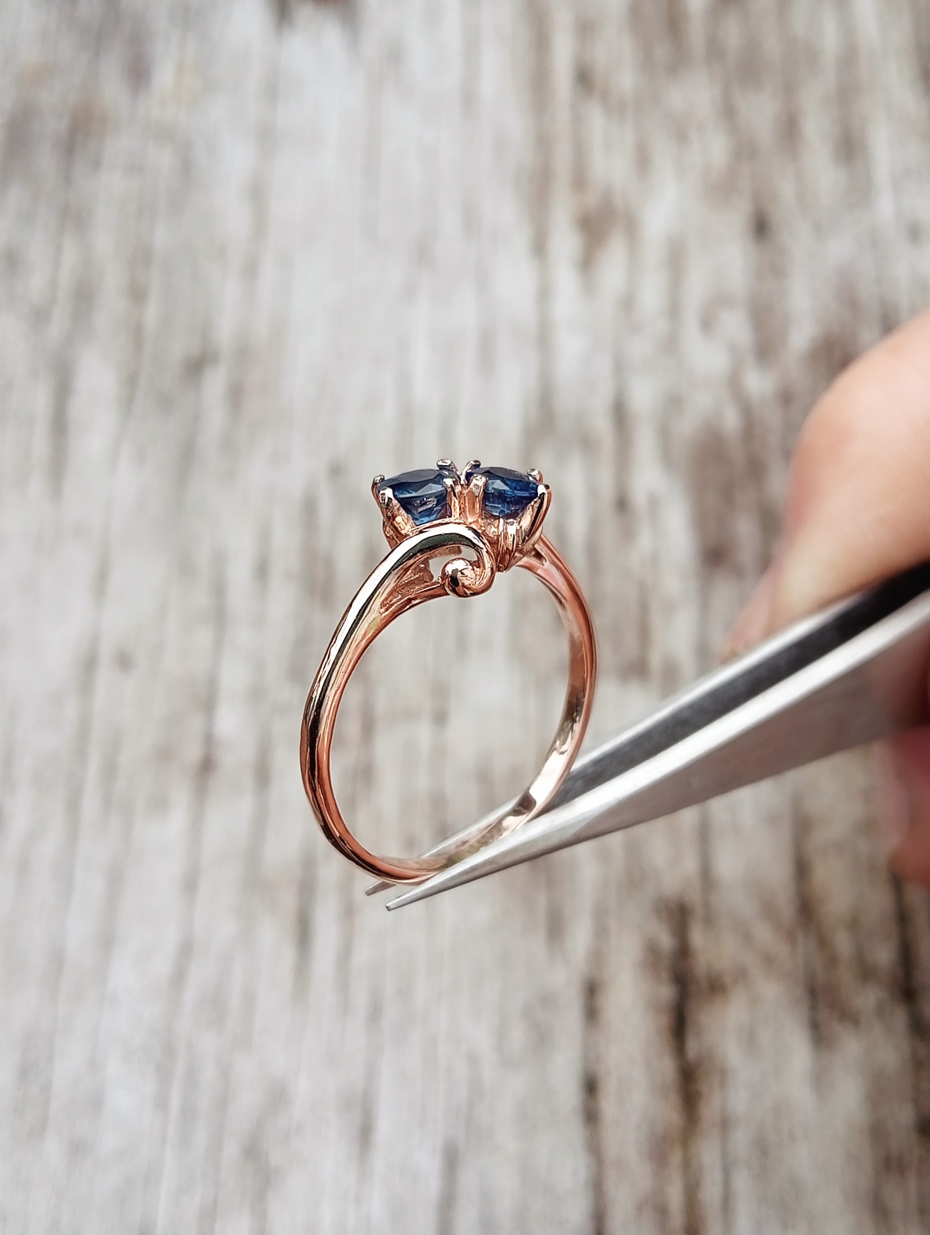 twin sapphire ring 
